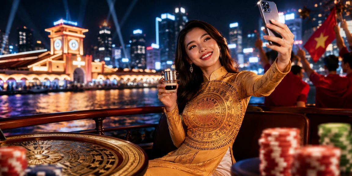 Người dùng Việt Nam trải nghiệm casino trực tuyến trên điện thoại tại quán cà phê Hồ Chí Minh
